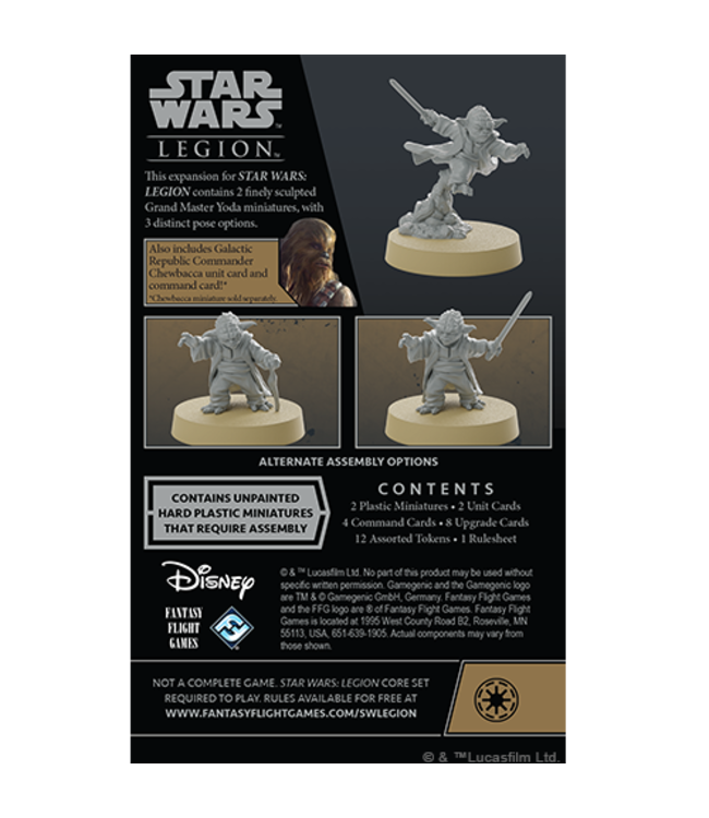 Star Wars Legion Grand Master Yoda Commander