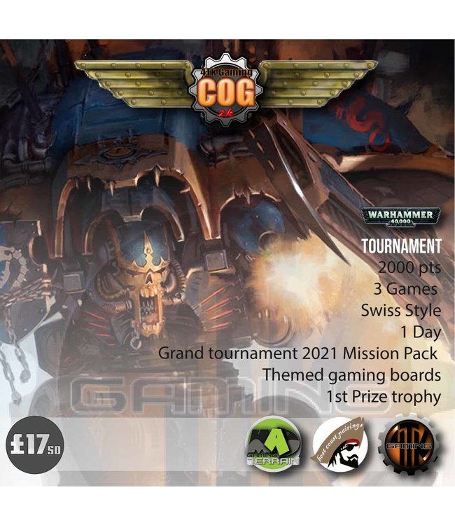 Tournaments COG 2K (12/09/21) Warhammer 40000 1 Day Tournament