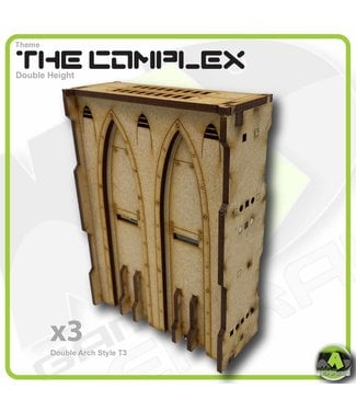 MAD Gaming Terrain Double Height Large Wall Filled Double Arch T3