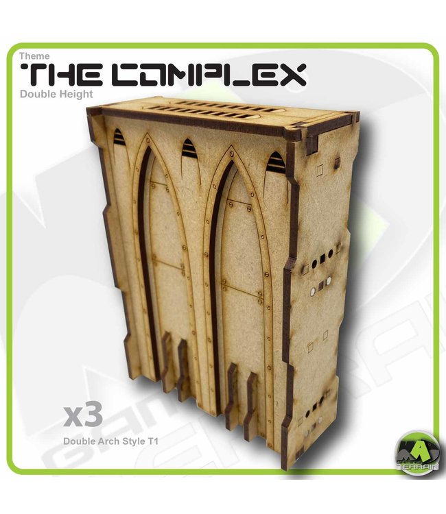 MAD Gaming Terrain Double Height Large Wall Filled Double Arch T1