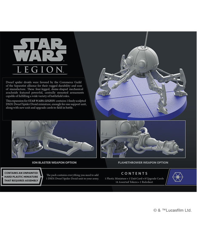 Star Wars Legion DSD1 Dwarf Spider Droid Unit Expansion