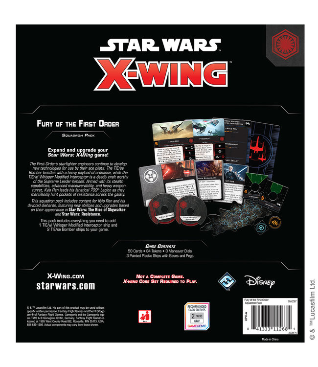 Star Wars X-Wing Fury Of The First Order Squadron Pack