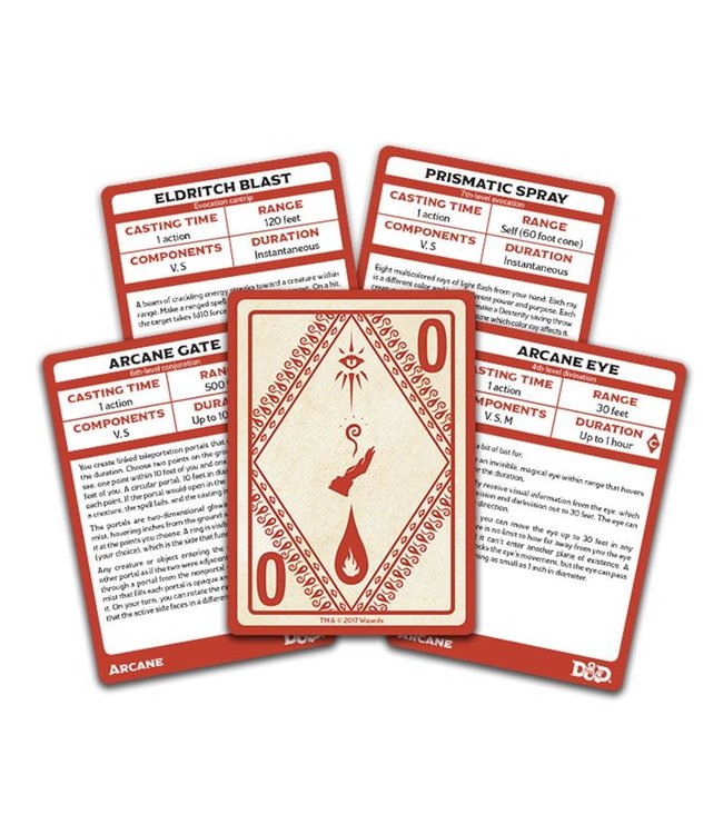 Dungeons & Dragons D&D Arcane Spellbook Cards