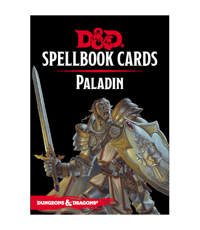 Dungeons & Dragons D&D Paladin Spellbook Cards