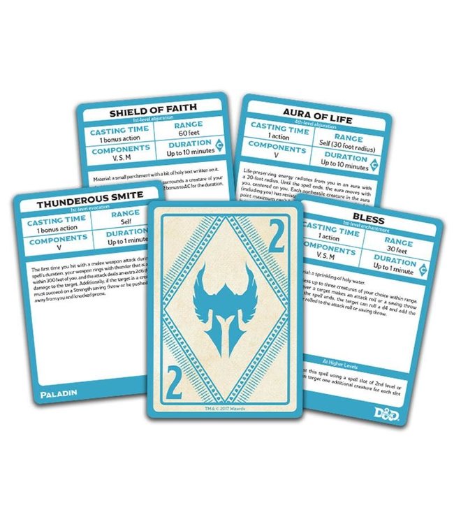 Dungeons & Dragons D&D Paladin Spellbook Cards