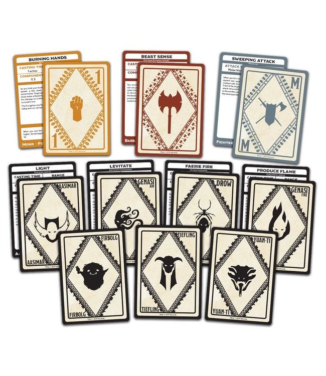 Dungeons & Dragons D&D Martial Powers & Races Spellbook Cards