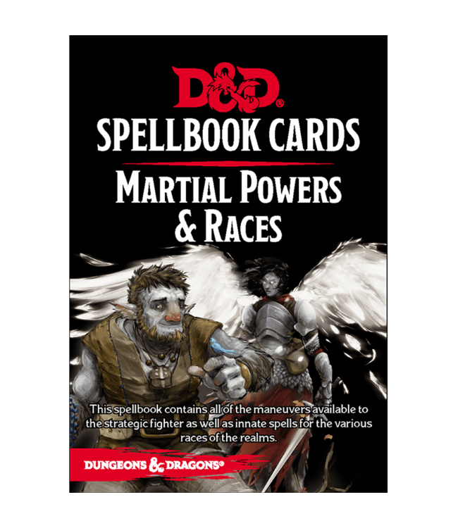 Dungeons & Dragons D&D Martial Powers & Races Spellbook Cards