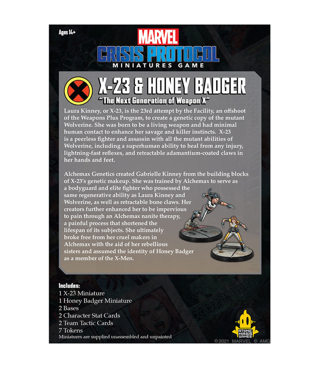 Marvel Marvel Crisis Protocol: X-23 & Honey Badger