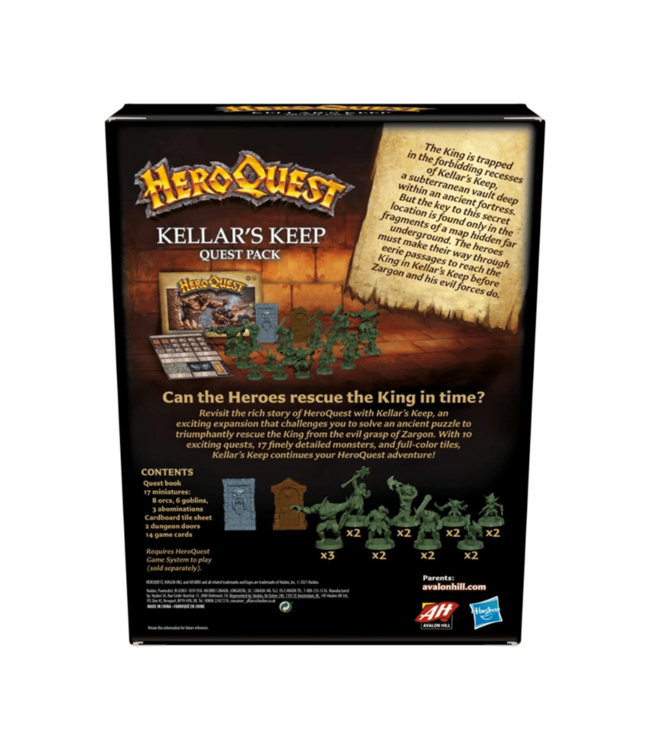 Hasbro HeroQuest: Kellar's Keep Quest Pack