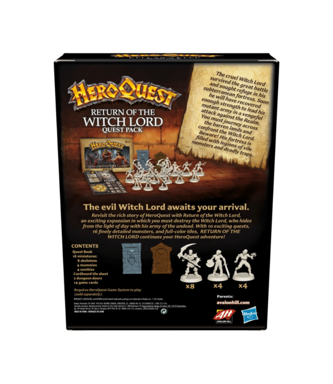 Hasbro HeroQuest: Return of the Witch Lord Quest Pack