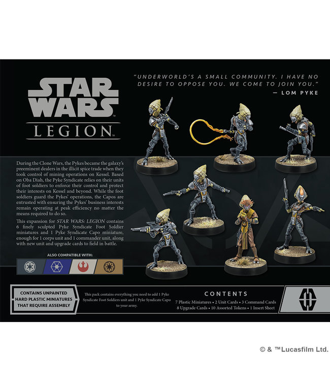 Star Wars Legion Pyke Syndicate Foot Soldiers