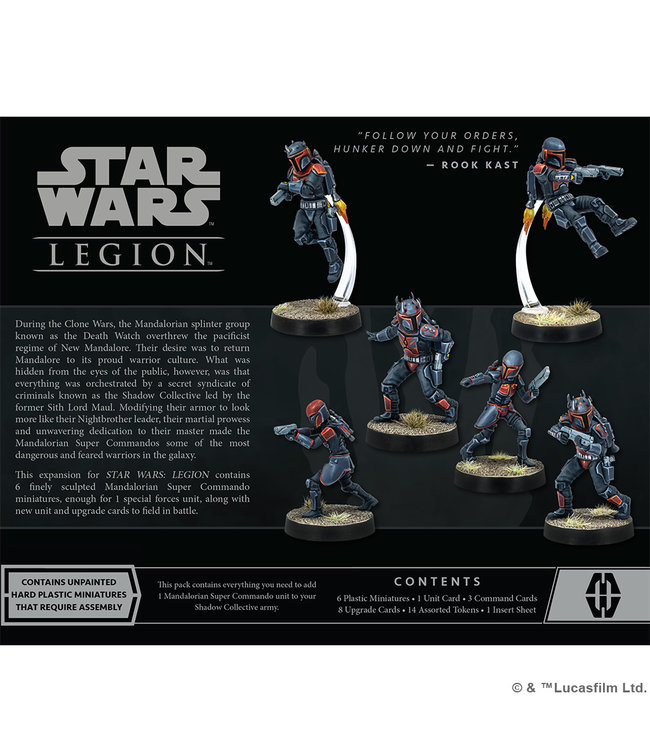 Star Wars Legion Mandalorian Super Commandos