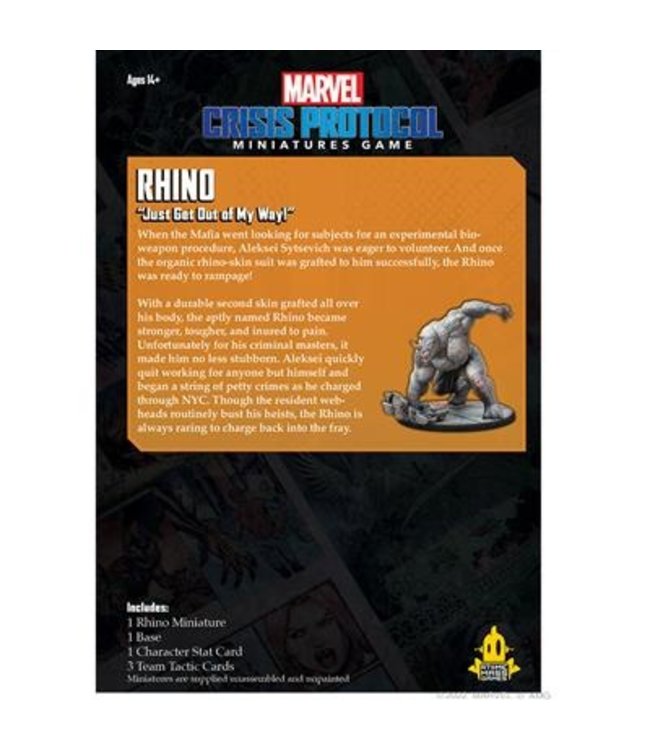 Marvel Marvel Crisis Protocol: Rhino