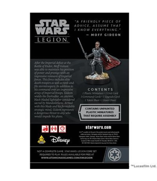Star Wars Legion Moff Gideon Commander Expansion