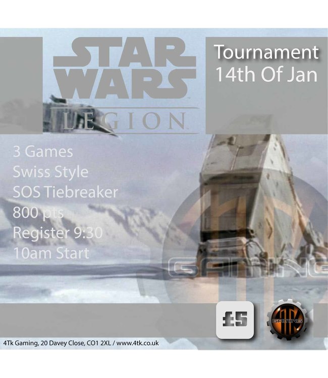 4Tk Gaming Star Wars Legion Tournament (14th Jan 2022)