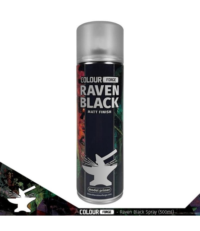 Colour Forge Colour Forge Raven Black Spray (500ml)