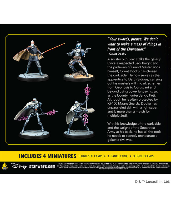Star Wars Shatterpoint Star Wars: Shatterpoint - Twice the Pride: Count Dooku Squad Pack