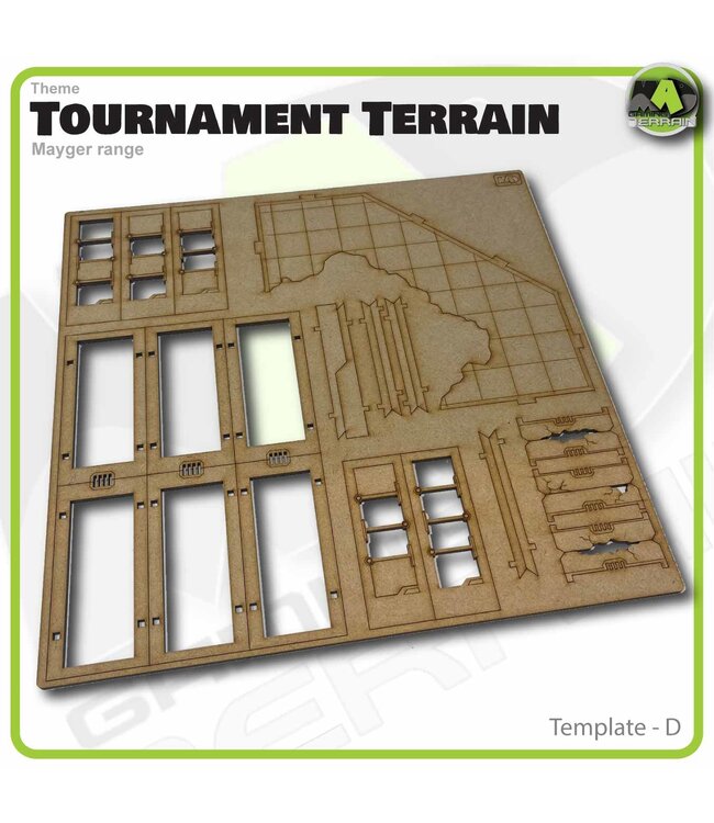 MAD Gaming Terrain Mayger Range - Large Reverse Angled Ruined Building