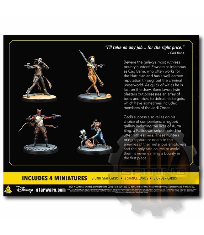 Star Wars Shatterpoint Star Wars: Shatterpoint - Fistful of Credits: Cad Bane Squad Pack