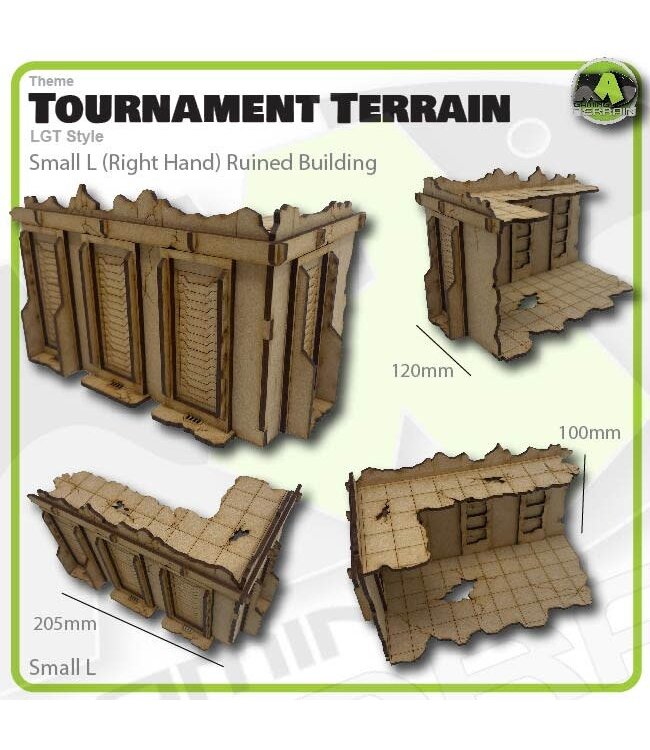 MAD Gaming Terrain Small L (Right) - LGT Style Tournament Terrain MkII