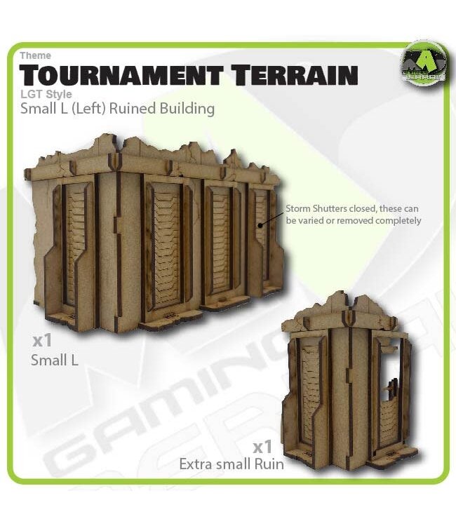 MAD Gaming Terrain Small L (Left) - LGT Style Tournament Terrain MkII
