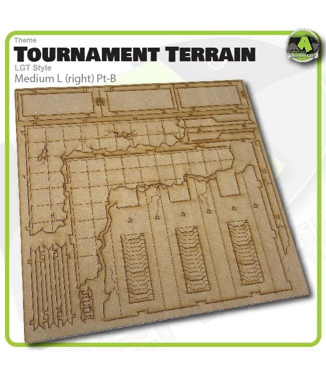 MAD Gaming Terrain Medium L (Right) - LGT Style Tournament Terrain MkII