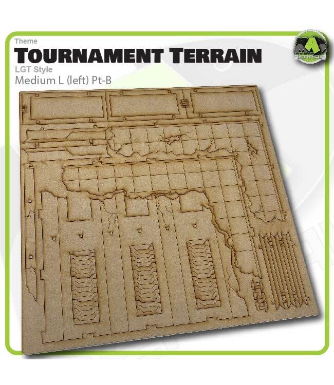 MAD Gaming Terrain Medium L (Left) - LGT Style Tournament Terrain MkII