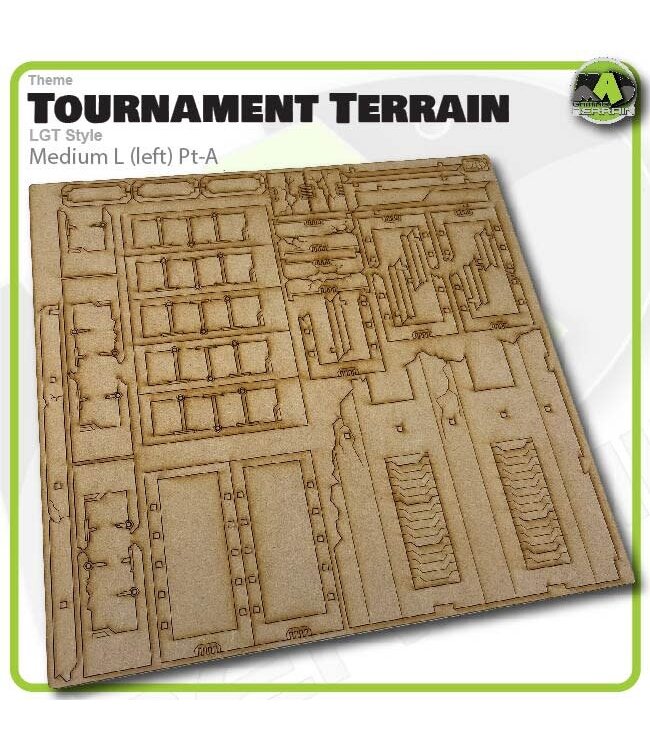 MAD Gaming Terrain Medium L (Left) - LGT Style Tournament Terrain MkII