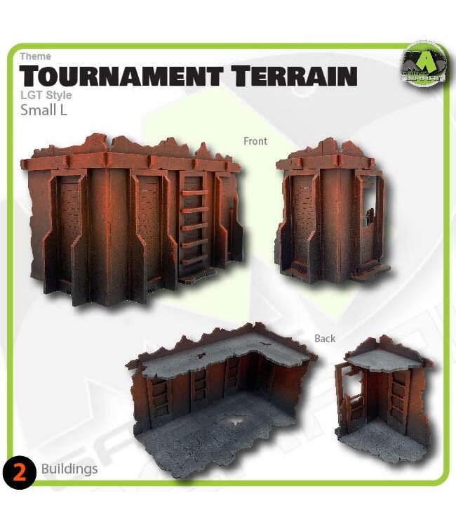 MAD Gaming Terrain Small L (Left) - LGT Style Tournament Terrain MkII