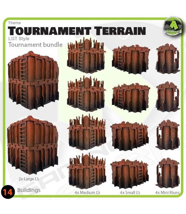 MAD Gaming Terrain LGT Style Tournament Board Bundle 2023 MkII