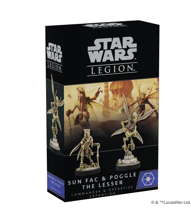 Star Wars Legion Sun Fac and Poggle the Lesser Operative and Commander Expansion