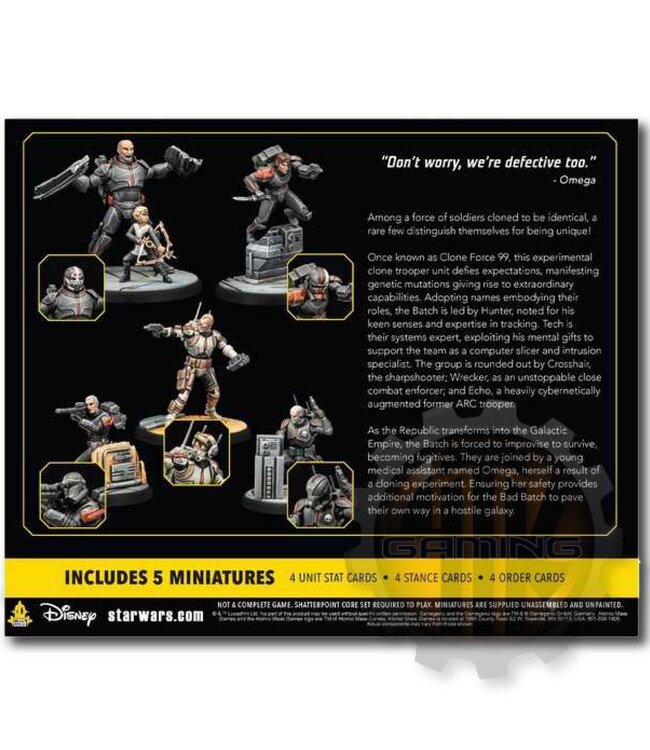Star Wars Shatterpoint Star Wars: Shatterpoint - Clone Force 99 (Bad Batch Squad Pack)
