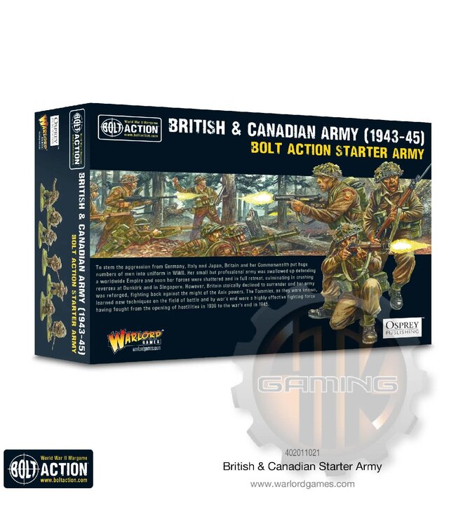 Bolt Action British & Canadian Army (1943-45) Starter Army