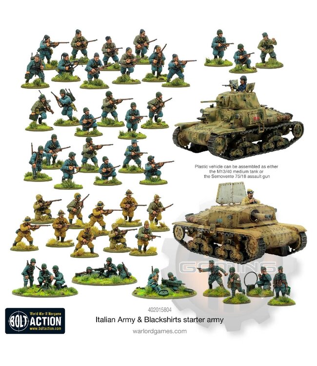 Bolt Action Italian Army & Blackshirts starter army