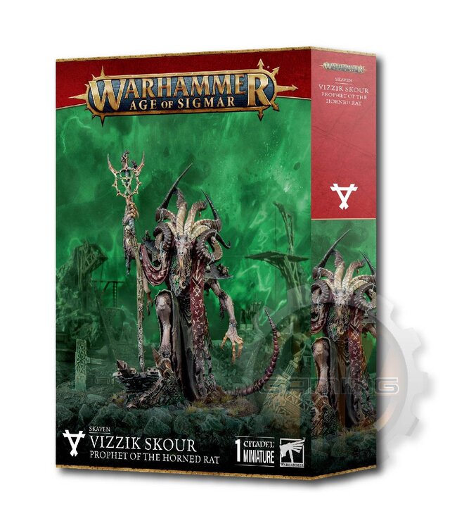 Age Of Sigmar Skaven: Vizzik Skour Prophet Horned Rat