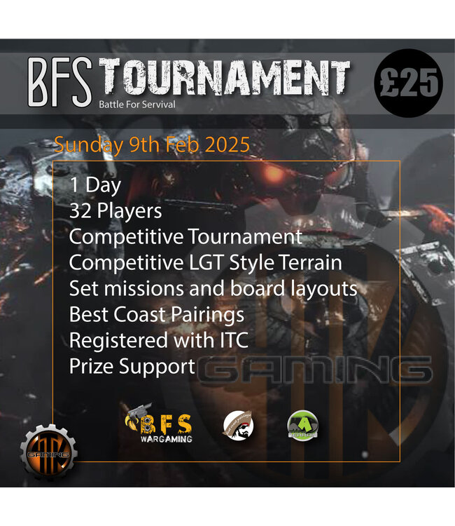 BFS 1 Day Warahmmer 40k Tournament (9th of Feb)