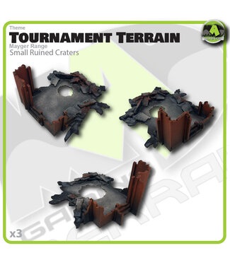 MAD Gaming Terrain Small Ruined Crater (3pk)