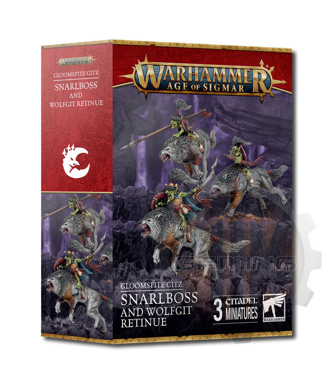 Age Of Sigmar Gloomspite Gitz: Snarlboss & Wolfgit Retinue