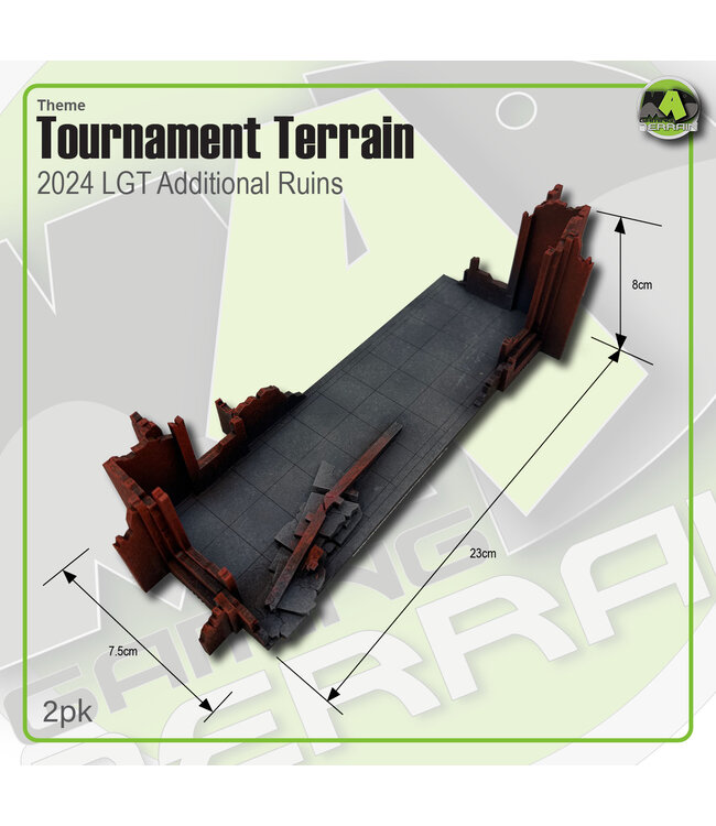 MAD Gaming Terrain LGT 2024 Ruins Add On Pack  (2pk)