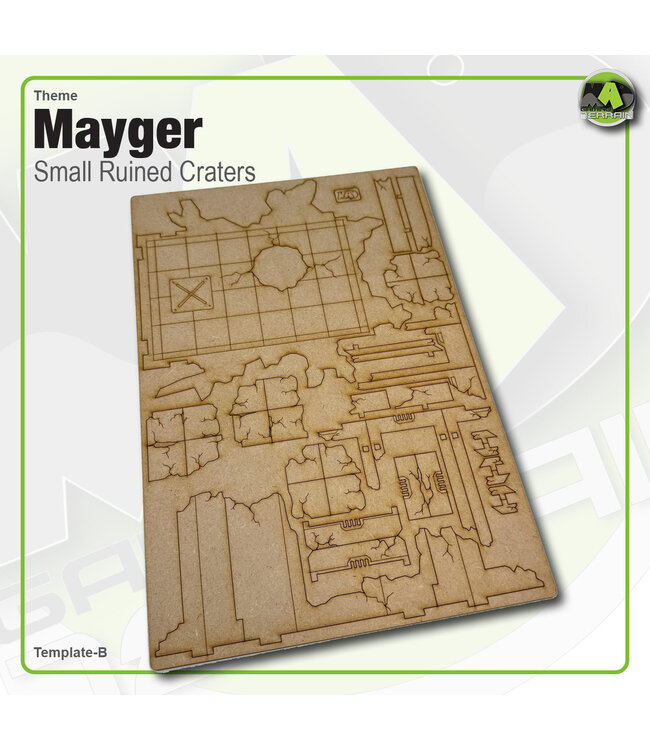 MAD Gaming Terrain Small Ruined Crater (3pk)