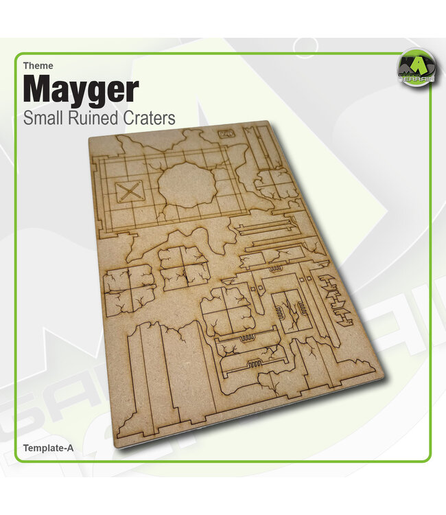 MAD Gaming Terrain Small Ruined Crater (3pk)