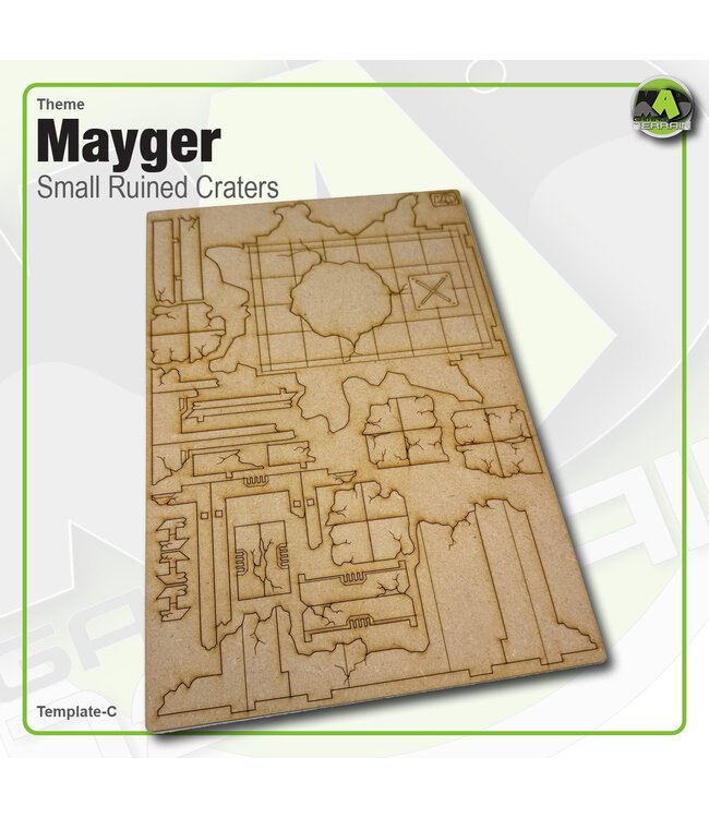 MAD Gaming Terrain Small Ruined Crater (3pk)