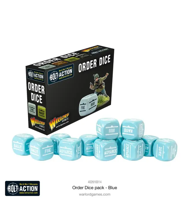 Bolt Action Bolt Action: Orders Dice pack - Blue