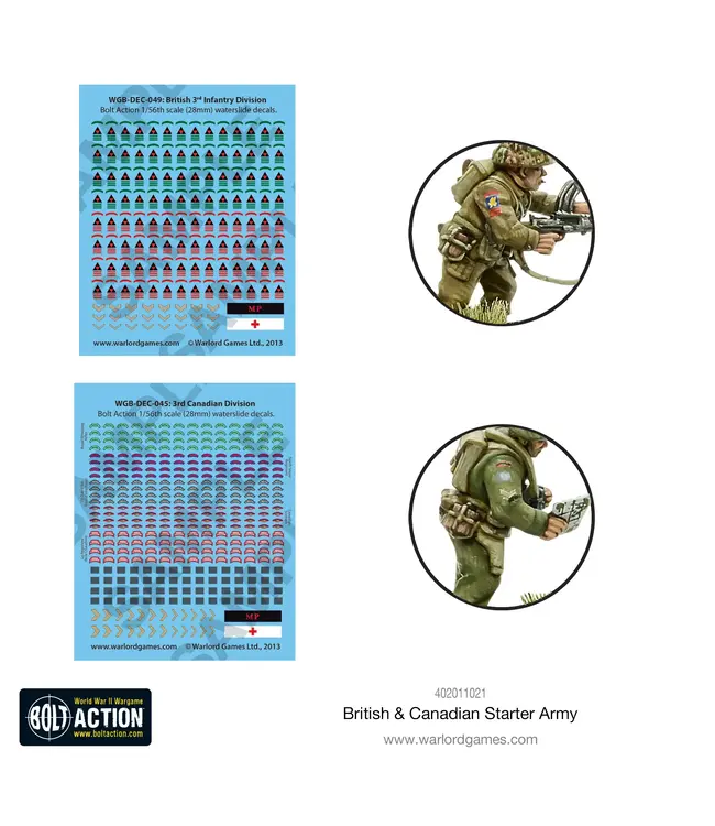 Bolt Action British & Canadian Army (1943-45) Starter Army