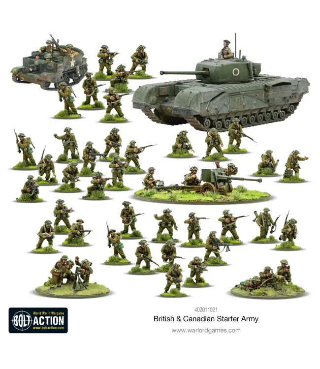 Bolt Action British & Canadian Army (1943-45) Starter Army