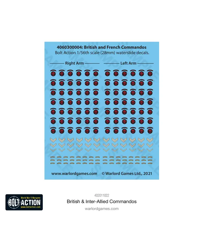 Bolt Action British & Inter-Allied Commandos (2021 Version)