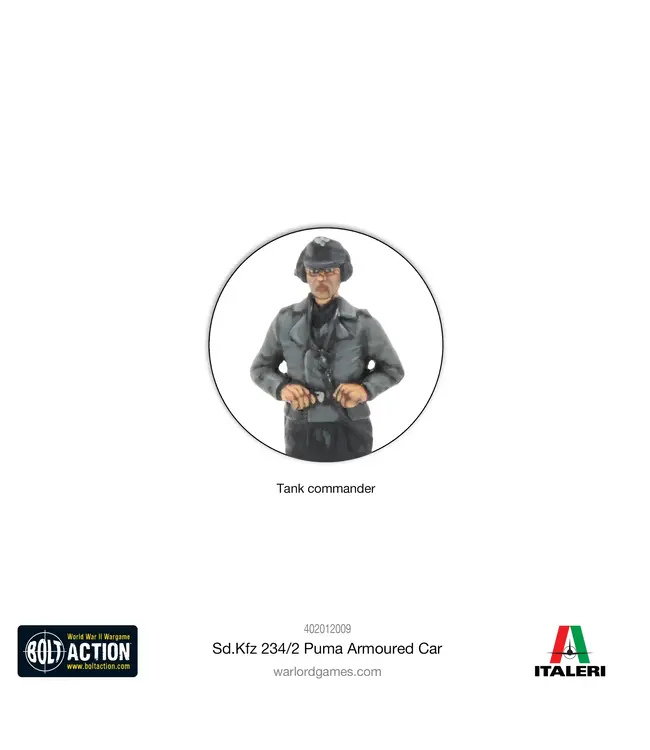 Bolt Action Puma Sd.Kfz 234/2 Armoured Car