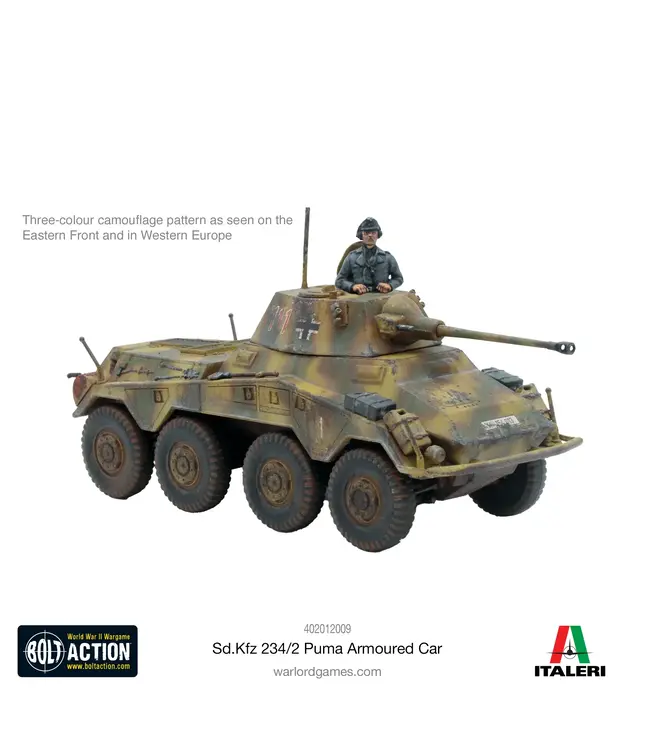 Bolt Action Puma Sd.Kfz 234/2 Armoured Car