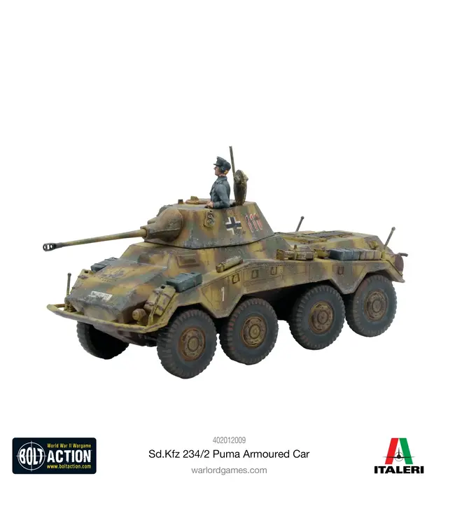 Bolt Action Puma Sd.Kfz 234/2 Armoured Car
