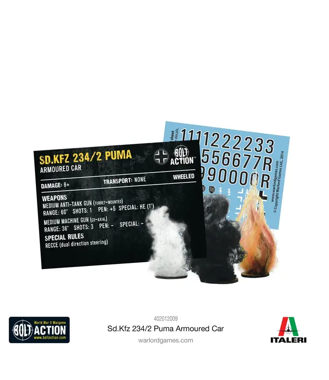 Bolt Action Puma Sd.Kfz 234/2 Armoured Car